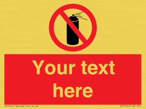 Custom prohibition no aerosol